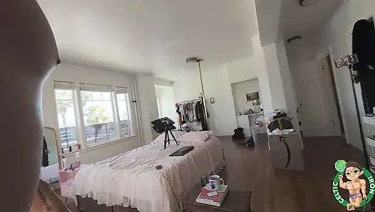 Bakış açısı büyük götlü sarışın gırtlağına kadar domaltarak 4k