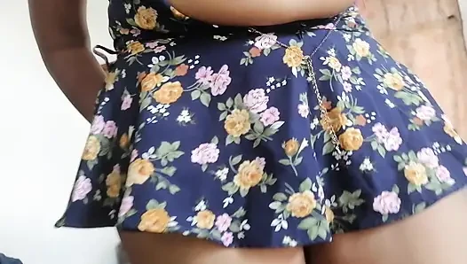 Mini Skirt with Sexy Pussy