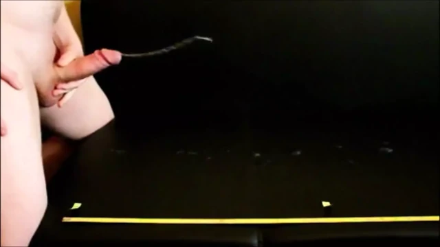 Cumshot after 2,5 hours of edging