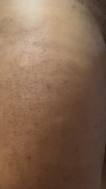 Stunning moment from "Black Cock Edging, Humping and Getting Milked"