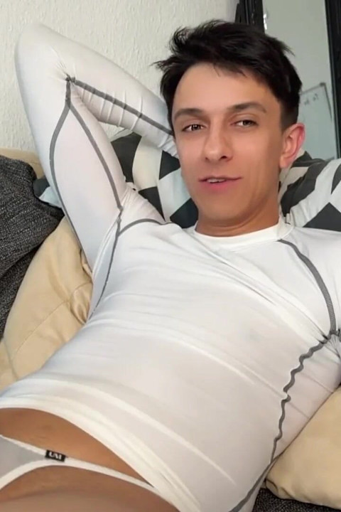 From Youtube Live to Full Load - Leo Latte in Thong & Cock Ring