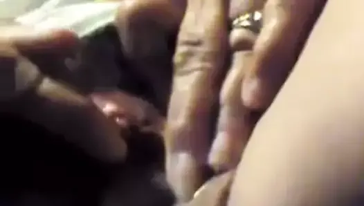 Granny sneaking pussy rubbing