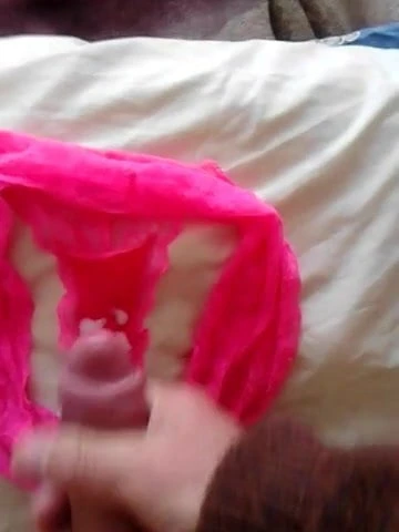 Another load on lodger's cerise panties