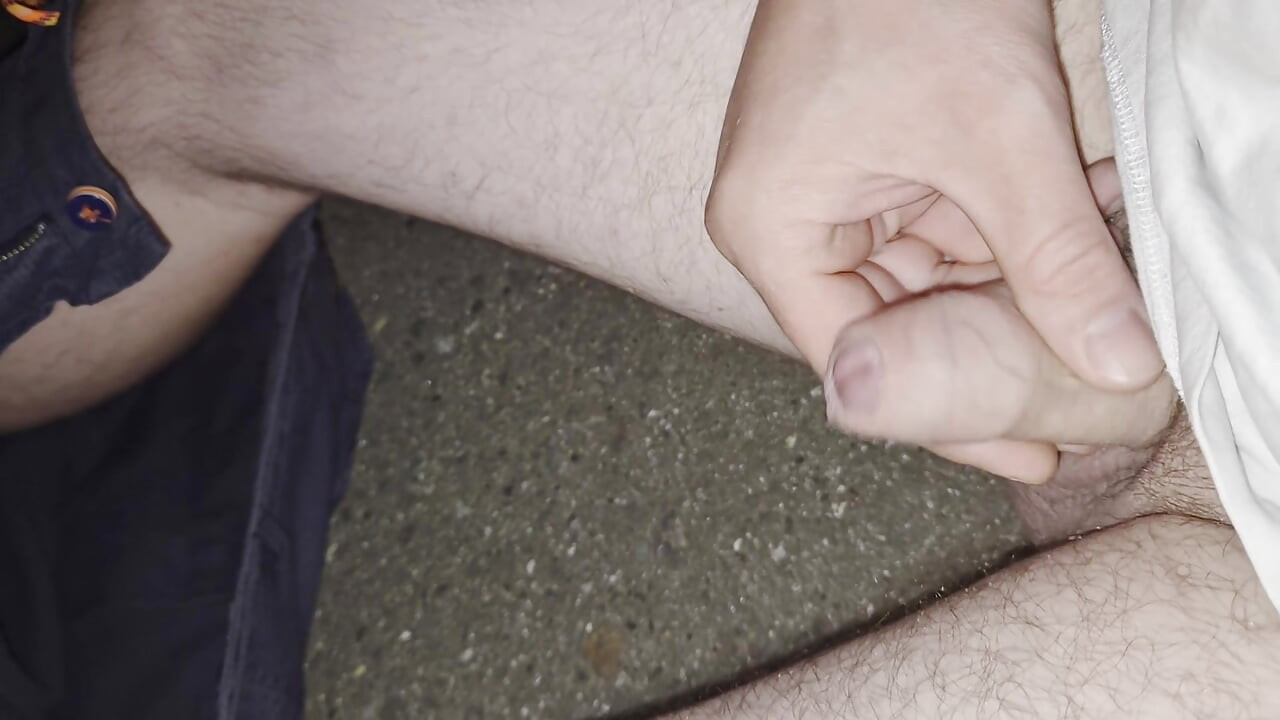 Nighttime masturbation on the dike