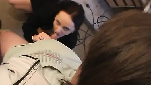 Dark haired teen pussy licked and slammed by old dude