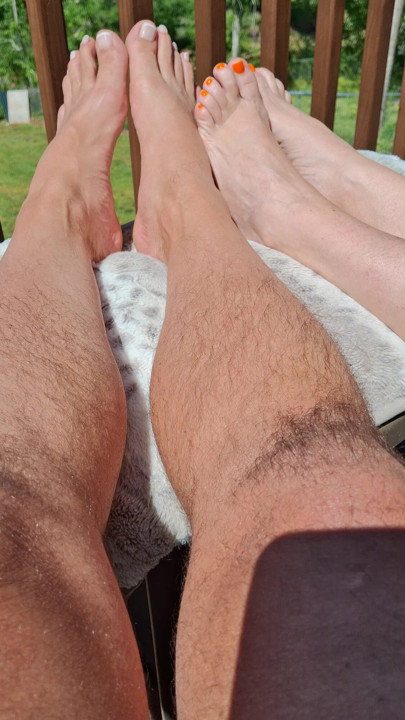 Would you like a foot job form our bare feet
