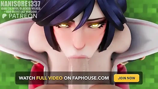 Lol Ahri schlampiger blowjob pOV rule34 3D-animation