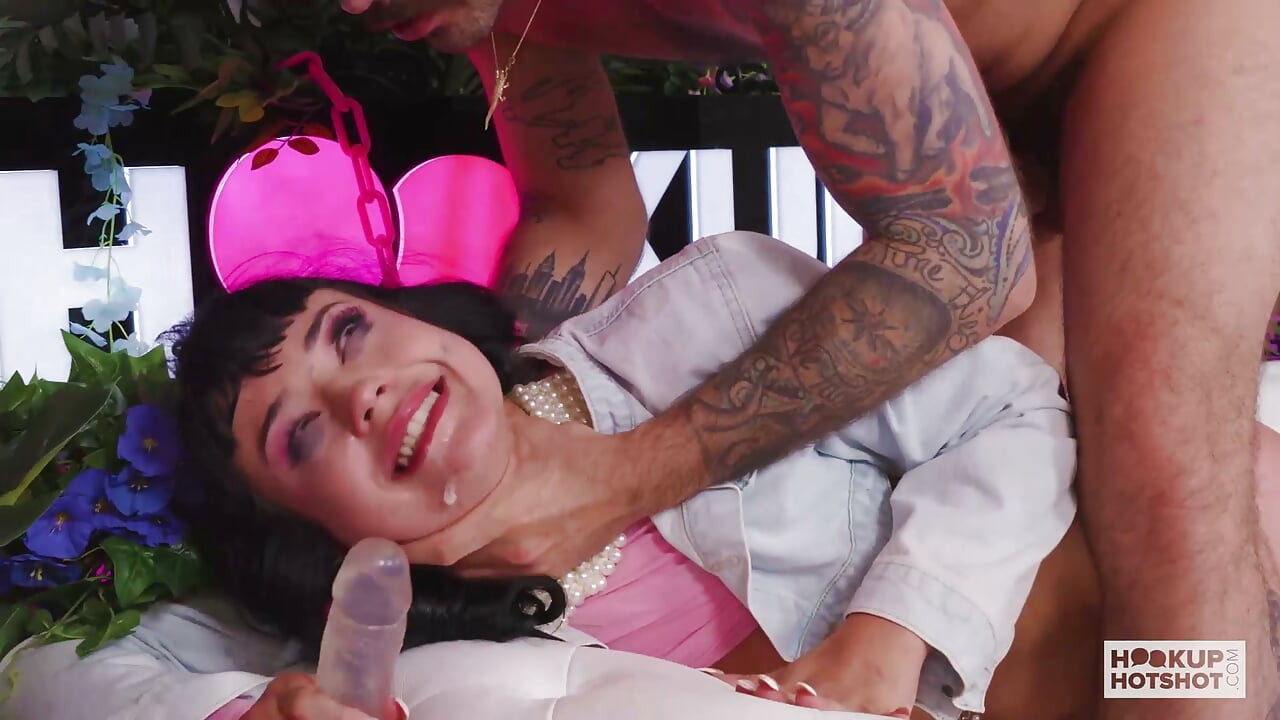 Hot Chick Beca Barbie Has Her Saliva Dripping On My Dick While She Gags