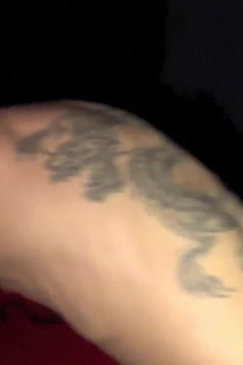 Asian slut submissed to the sneakers of his friend