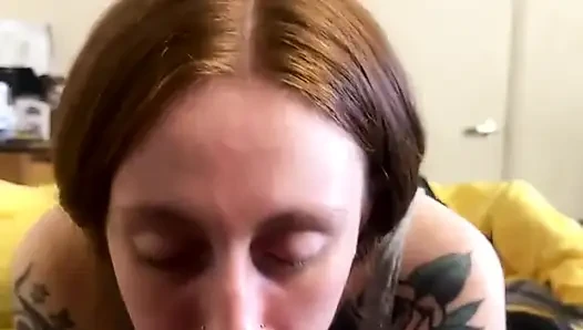 Deepthroating Him Sloppy Head Lots of Bubbles