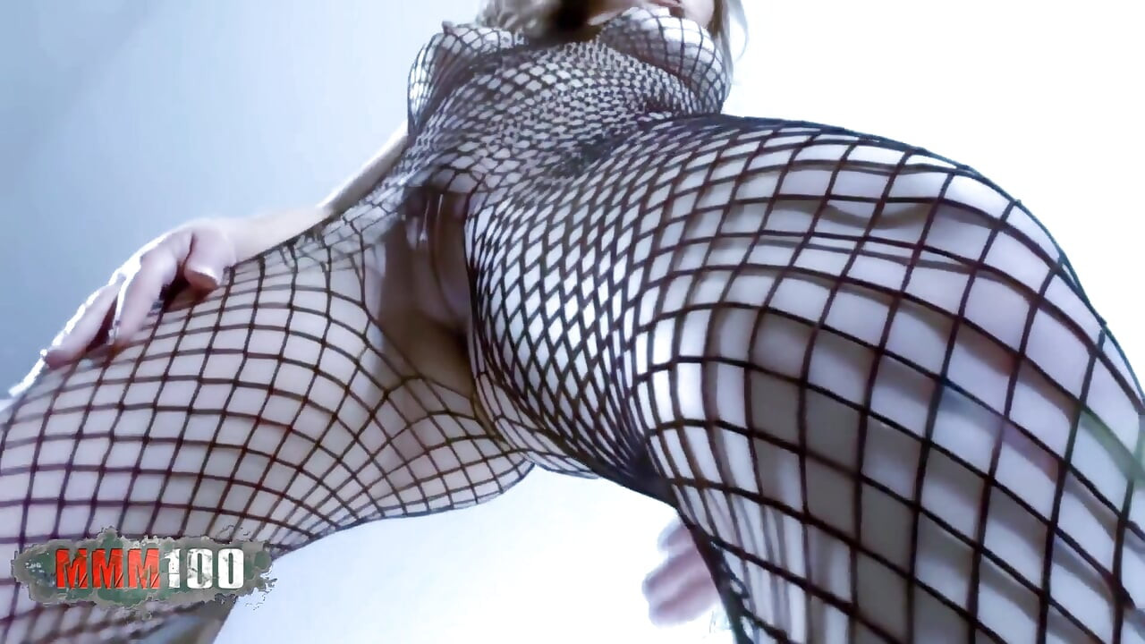 Sara May: Pretty Blonde Sara May Doing a Strip on the Sofa