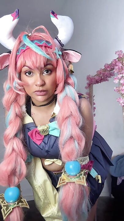 Getting Ready for Cosplay Con - Varesa Genshin Impact