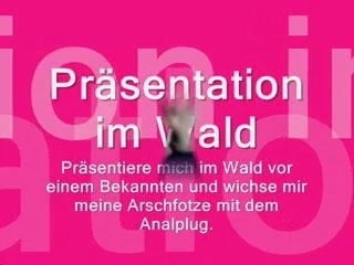 Praesentation im Wald