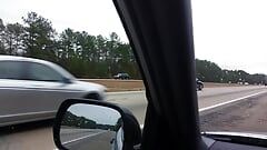 Highway public dickflash and cum