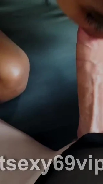 Unforgettable moment from "Petite asian ladyboy with wonderful dark skin sucks big white cock"