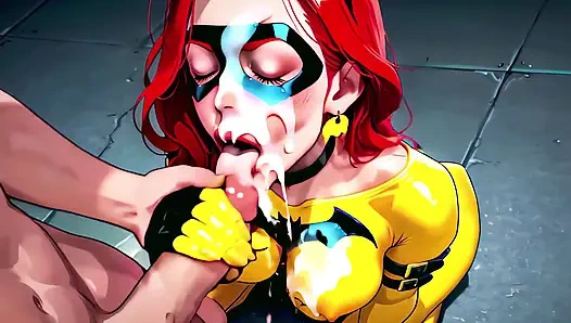 Joghurt-party: 3D Comic Latex Vigilante POV (4k, Unzensierte Ai Hentai)