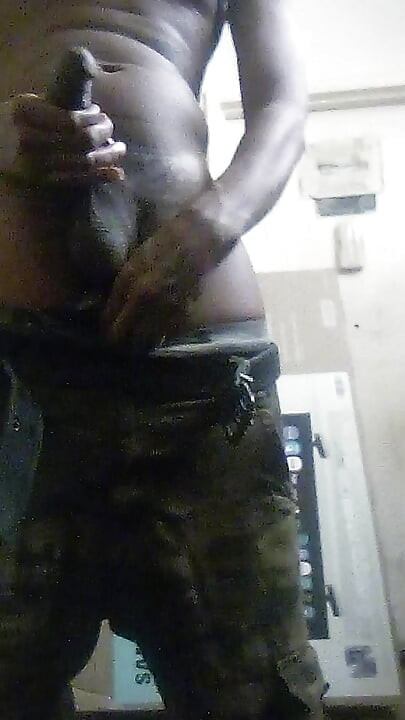 Horny BBC jacks off in front of mistress