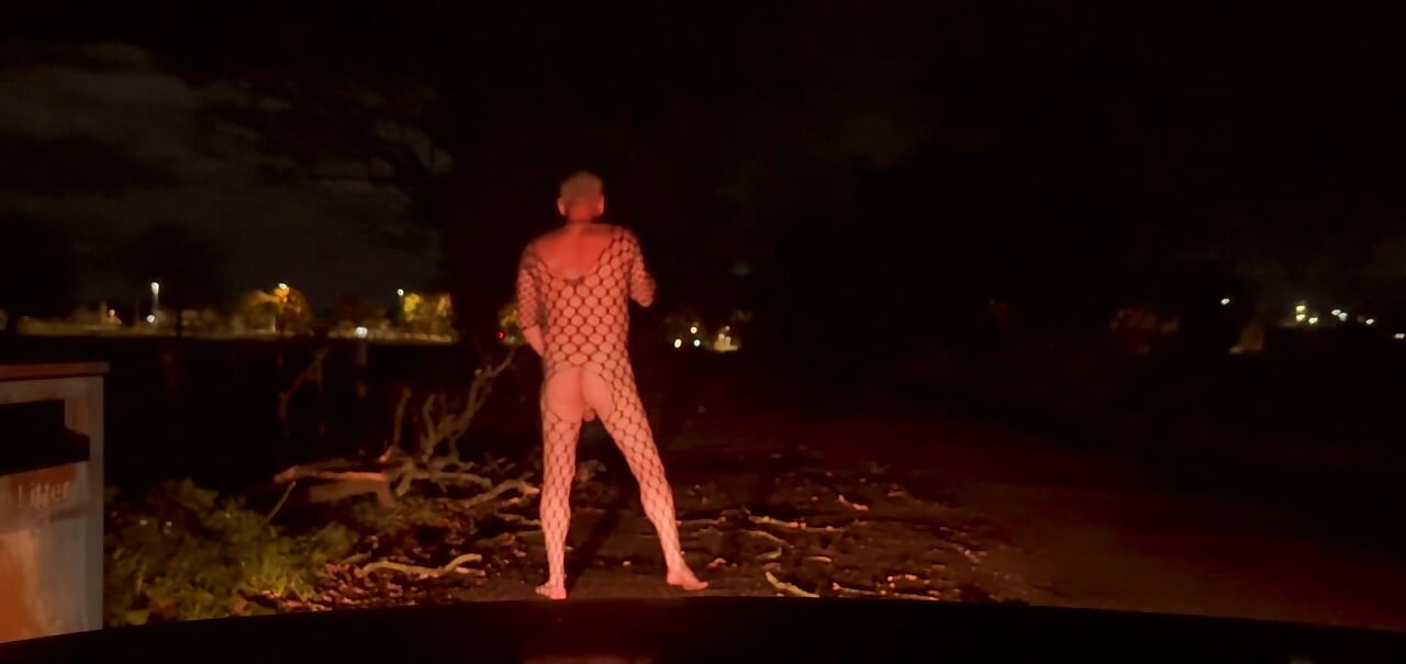 Seksi odijelo na cesti, twerkanje i drkanje