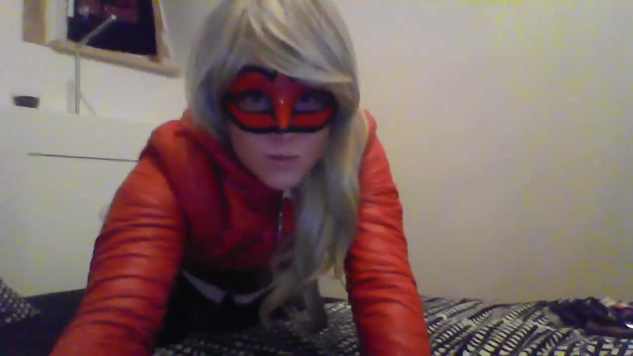 Blonde Masked Crossdresser CD