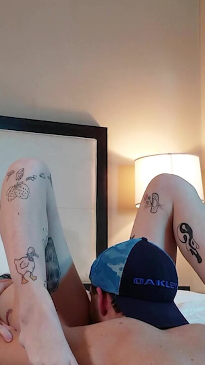 Eating Petite Tatted Teen's Pussy - Compilation 1