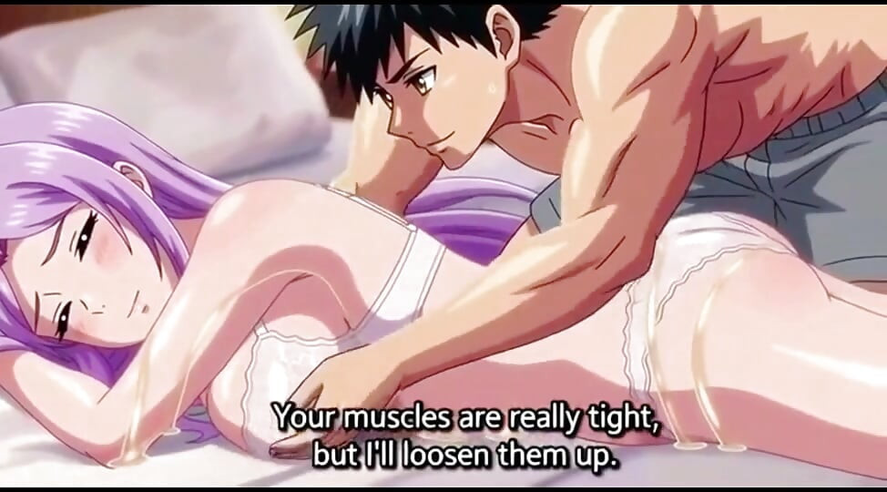 Stepbrother give oil massage to stepsister and press her boobs