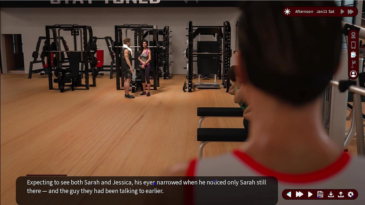 Whispers of desire 7 Sarah e Alex sono andati in palestra con jessica