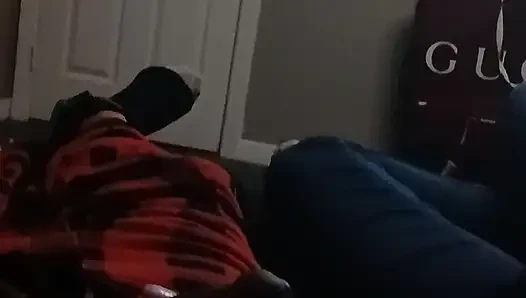 Ebony Paradise1901 sucking my bbc like a whore