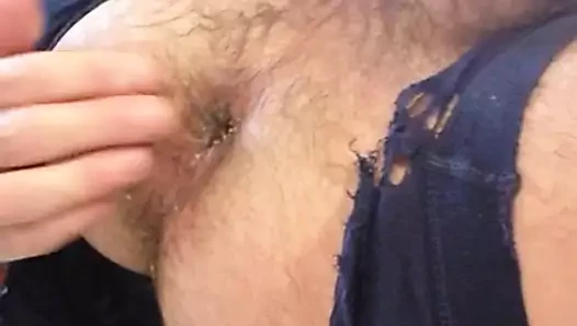 Çelik toplar anal ripping şort ekleme