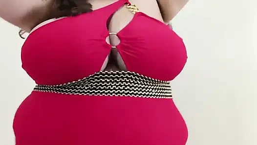 Baju renang merah baru