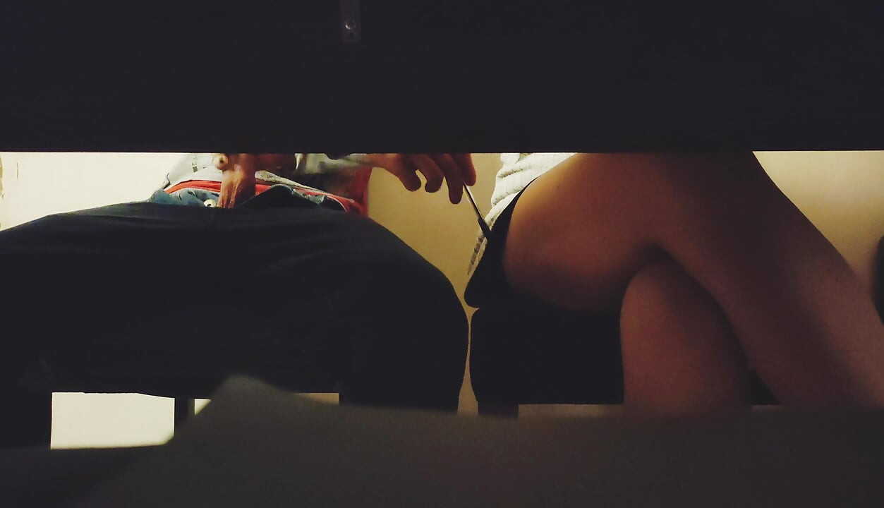 He gets jerked off by his classmate.