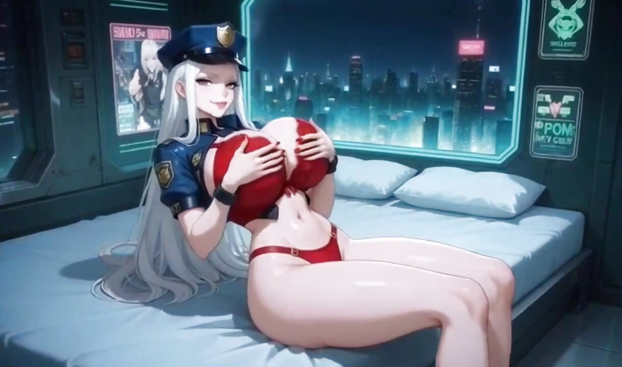 警官性愛，AI動畫
