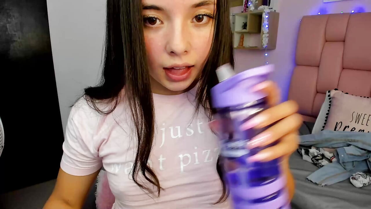 Salome, the college nympho, loves the exposure of online platforms, moaning like a cheap slut while she fingers herself