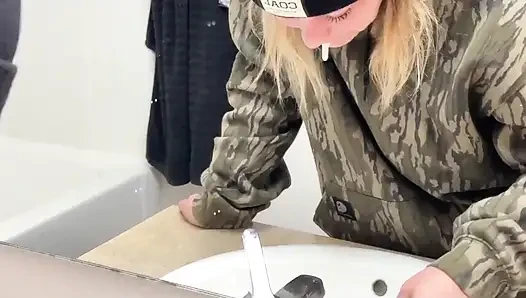 Tasting My Ass and Pussy After a Long Day Hunting
