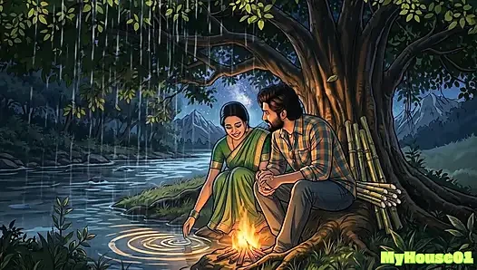 Pushpa Fuck a Modern Women besides on lake