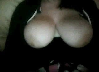 Girl with huge tits masturbating on webcam