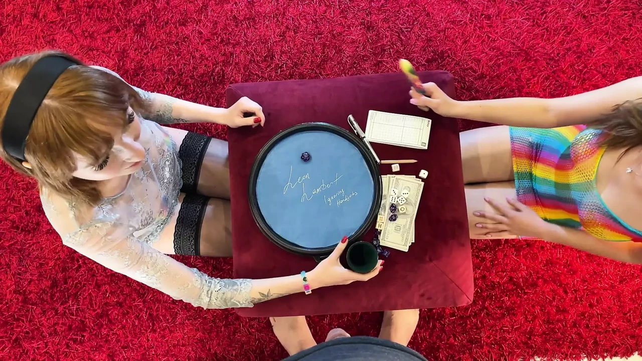 Hot Petite Tight Pussy Fit Slim Brunette Babe Alice and her Sexy Redhead BFF plays a Dice Challenge