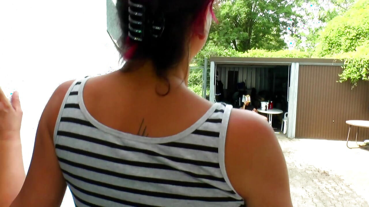 Colored hair wife dresses her neighbor like a real maid slut in maid uniform. Then sex can begin