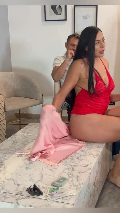 I FUCK MY HUSBAND WITH A BIG BIG BLACK COCK, HE ALMOST BREAKS MY PUSSY | Clip 2