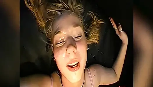Ggg John Thompson - Wild Brunette Licks Ass and Swallows Cum in Hot Orgy