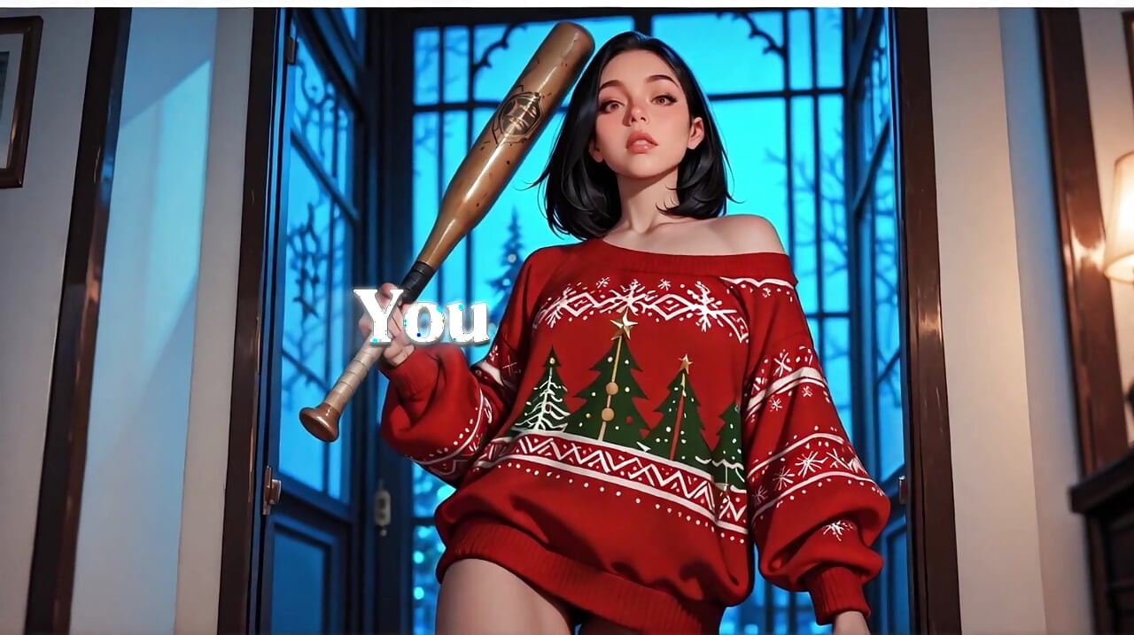 Lonely MILF Gets Her Christmas Wish from Santa While Husband's Away