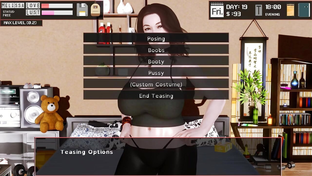 ความสุขไม่จํากัด v0.2.8 ตอน 14 ครูฟิตเนสแก้ผ้าโดย Loveskysan69