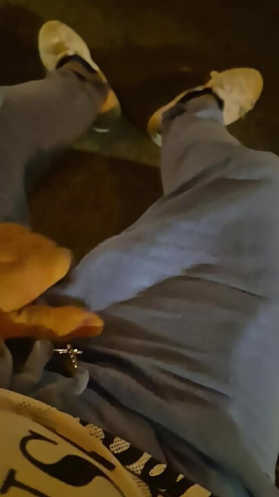 Hard, juicy Bulgarian cock spurts cum in the city garden.
