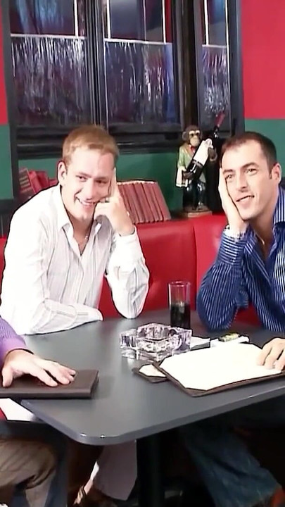 Thrilling moment from "Two Blonde Teen Step Sister Waitress seduce to Anal Group Sex at work"