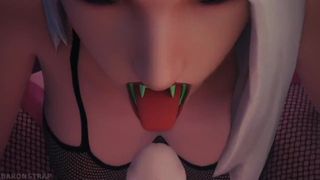 Ashe & Mercy - deepthroat halloween futa