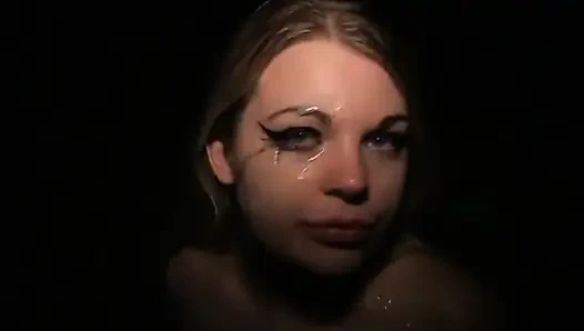 Ormanda Halka açık Bukkake Fahişesi