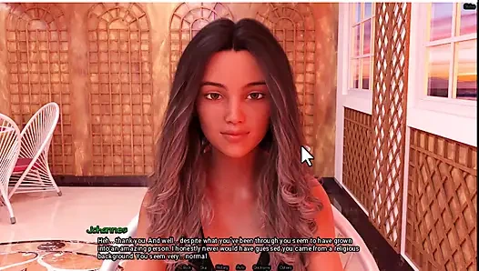 Radiant 6, garson bana göğüslerini gösteriyor