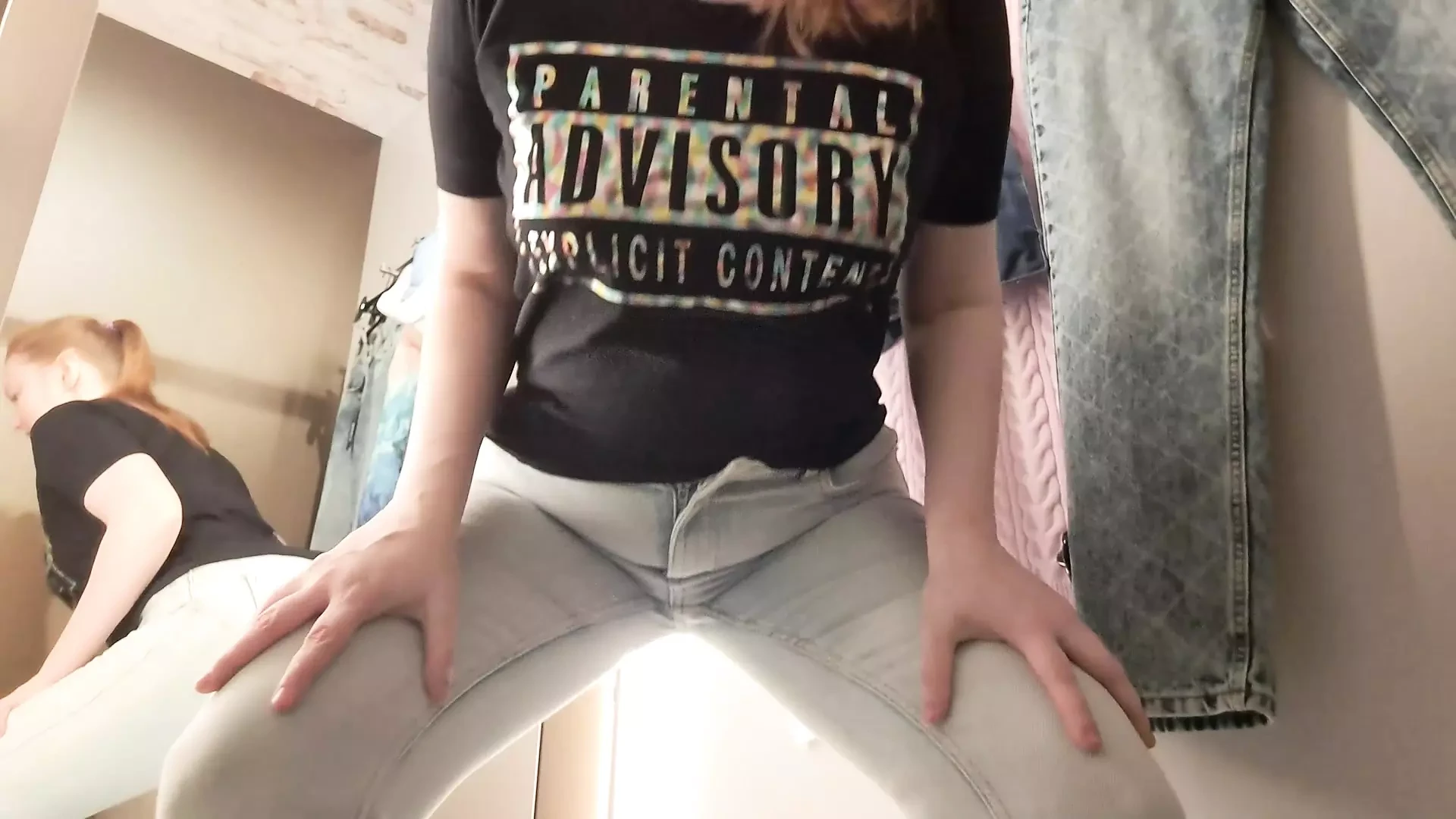 Trying on a New Pair of Jeans on My Gorgeous Ass