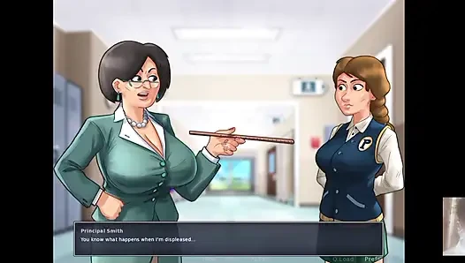 Big boobed slutty schoolgirl and I got stucked in the locker.