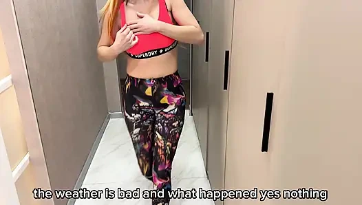 Stepmother Fucks Stepson While Husband Isn't Home - Russian Amateur with Conversations and English Subtitles