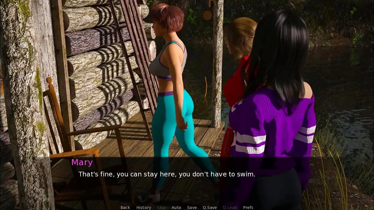 אחוזת Dusklight: בחורות לוהטות שוחות באגם פרק 60